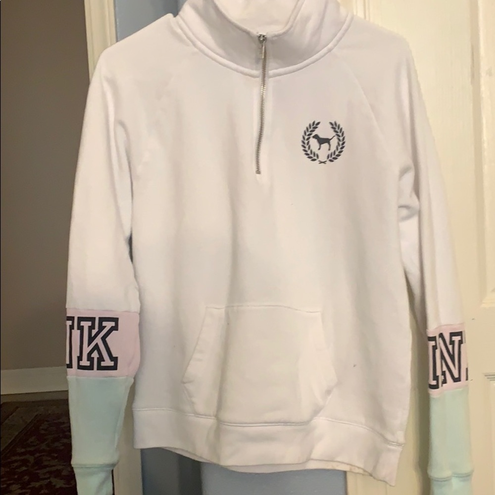 Pink hoodie/crewneck